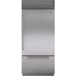 36 Inch Built-In Bottom Mount Smart Refrigerator - 36-inch Classic Over-and-Under Refrigerator/Freezer with Internal Dispenser view