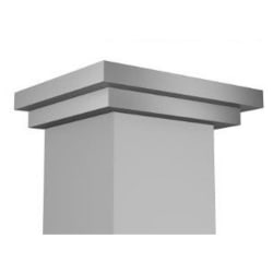 Crown Molding Profile 4 for Wall Mount Range Hood - Crown Molding view
