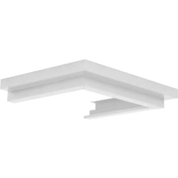 Crown Molding Profile 4 for Wall Mount Range Hood - Front View view