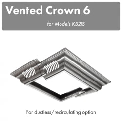 Vented Crown Molding Profile 6 for Island Mount Range Hood - Crown Molding view