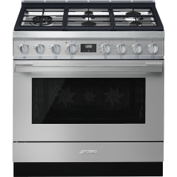 36 Inch Freestanding Professional Dual Fuel Range - Portofino Pro-Style Dual Fuel Range, Stainless Steel view