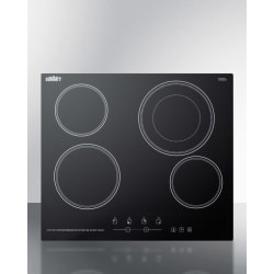 24 Inch Smoothtop Electric Cooktop - Black view