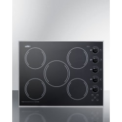 27 Inch Electric Cooktop  - Summit CR5B273B Main Image view