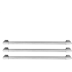 OEM French Door Refrigerator Handle Kit (3 Handles): Chrome Polished - OEM Refrigerator French Door Handle Kit Chrome Polished (3 Handles) view