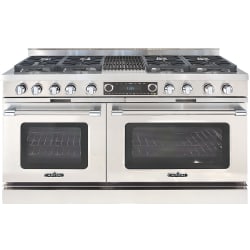 60 Inch Freestanding Dual Fuel Range  - 60 Inch Grand Chef Freestanding Dual Fuel Range with 8 Sealed Burners + BBQ Grill view