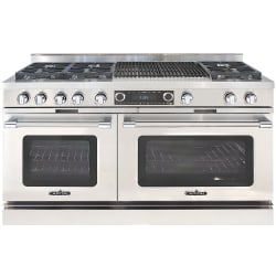 60 Inch Freestanding Dual Fuel Range  - 60 Inch Grand Chef Freestanding Dual Fuel Range with 6 Sealed Burners + 24" BBQ Grill view