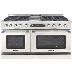 60 Inch Freestanding Dual Fuel Range  - 60 Inch Grand Chef Freestanding Dual Fuel Range with 8 Sealed Burners + Thermo-Griddle™ view