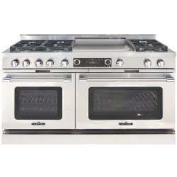 60 Inch Freestanding Dual Fuel Range  - 60 Inch Grand Chef Freestanding Dual Fuel Range with 6 Sealed Burners + 24" Thermo-Griddle™ view