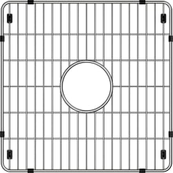 14 Inch Stainless Steel Bottom Sink Grid - Top View view