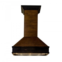 36 Inch Designer Series Wooden Wall Mount Range Hood in Antigua and Hamilton - 36 Inch Designer Series Wooden Wall Mount Range Hood in Antigua and Hamilton view