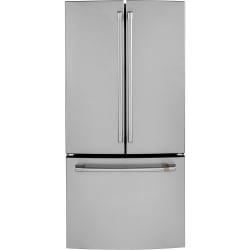 33 Inch Counter Depth French Door Smart Refrigerator - Stainless Steel Front view