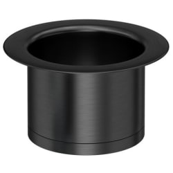 Extended Disposal Flange: Black Stainless Steel - Extended Disposal Flange view