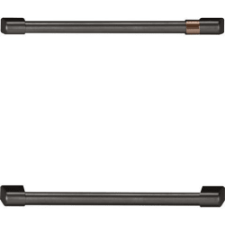 CAFE Refrigeration Handle Kit (Set of 2): Brushed Black - Brushed Black Hardware view