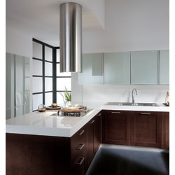 15 Inch Cylindra Isola Island Range Hood  - Island Mount for Unobstructed View view