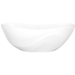 30 Inch Freestanding Soaking Bathtub  - 30 Inch Freestanding Soaking Bathtub with Curve Rim and No Overflow Hole view