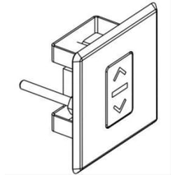 Downdraft Up-Down Remote Control - front view