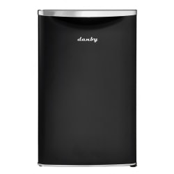 21 Inch ENERGY STAR Compact Retro Refrigerator - 4.4 cu. ft. ENERGY STAR Compact Refrigerator in Black view
