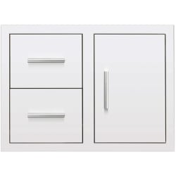 30 Inch Stainless Steel 2-Drawer & Access Door Combo  - 30 Inch Stainless Steel 2-Drawer & Access Door Combo with Hidden Hinge view