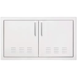 33 Inch Stainless Steel Vented Double Access Door  - 33-Inch Stainless Steel Vented Double Access Door with Hidden Hinge view