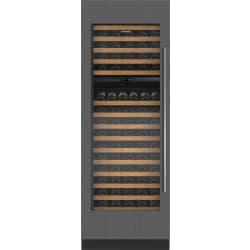 30 Inch Built-In Dual Zone Smart Wine Cooler  - 30" Designer Wine Storage - Panel Ready in High Altitude Glass Door view