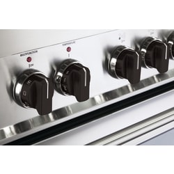 Set of 8 Black Knobs for Designer Single Oven Gas Range - Designer Black Knob VEKNDEESBLK VEKNDGGSBLK view