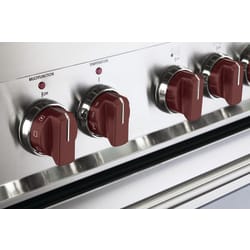Set of 8 Burgundy Knobs for Designer Single Oven Gas Range - Designer Burgundy Knob VEKNDEESBU VEKNDGGSBU view