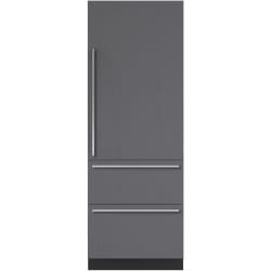 30 Inch Panel Ready Built-In Bottom Mount Smart Refrigerator - 30 Inch Designer Over-and-Under Refrigerator/Freezer with Ice Maker and Internal Dispenser - Panel Ready view