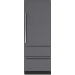 30 Inch Panel Ready Built-In All Smart Refrigerator - 30 Inch Designer Over-and-Under Refrigerator with Internal Dispenser - Panel Ready view