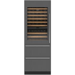 30 Inch Built-In Triple Zone Smart Wine Cooler  - 30 Inch Designer Wine Storage with Refrigerator Drawers - Panel Ready view