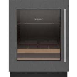 24 Inch Built-In Undercounter Dual Zone Smart Beverage Center - 24" Designer Undercounter ADA Height Beverage Center - Panel Ready view