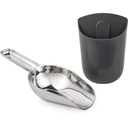 Stainless Steel Ice Scoop + Holder for Opal™ Nugget Ice Maker: Stainless Steel - Stainless Steel Ice Scoop + Holder view