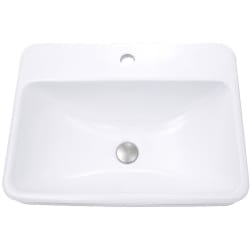 23 Inch Drop-In/Top Mount Single Bowl - 23 Inch Drop-In/Top Mount Single Bowl with Enamel Glaze Surface view