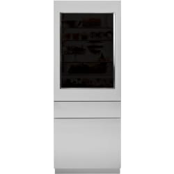 30" Integrated Refer SS Glass Door Panel For 80" High Installation, LH - front view