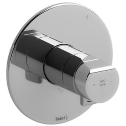 Single Knob Handle Thermostatic and Pressure Balance Trim  - Parabola™ Single Knob Handle Thermostatic and Pressure Balance Trim with 3 Functions in Chrome view