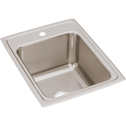 17 Inch Single Bowl Top Mount Kitchen Sink - Main View view