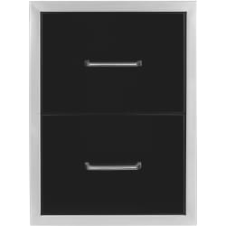 16 Inch Double Access Door  - 16 Inch Double Access Door with Black 304 Stainless Steel Construction view