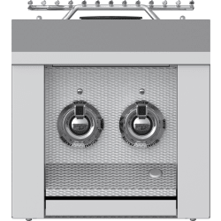 12 Inch Built-In Double Side Burner  - Front View view