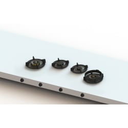 48 Inch Modular Gas Cooktop  - 4 Burner Drum view