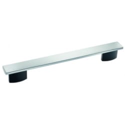 PureLine Silhouette Handle - Clean Touch Steel  - Clean Touch Steel with Black Brackets view