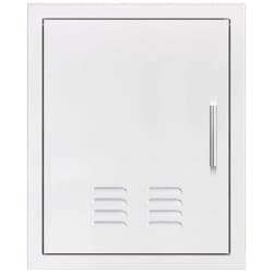 18 Inch Stainless Steel Vented Vertical Access Door  - 18" x 22" Vented Vertical Access Door With Left Hinge view