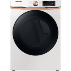 27 Inch Smart Electric Dryer with 7.5 cu. ft. Capacity, 21 Drying Cycles, Steam Sanitize+, Sensor Dry, Vent Sensor, Smart Care, Quick Dry, Wrinkle Prevent, ADA Compliant, and ENERGY STAR® Certified: Ivory - 27 Inch Electric Dryer view