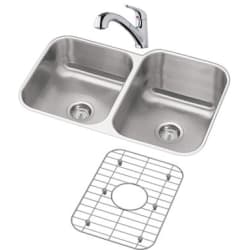 31 Inch Undermount Double Bowl Stainless Steel Sink Package - Stainless Steel Sink Package view