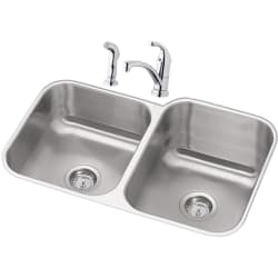 31 Inch Undermount Double Bowl Stainless Steel Sink Package - Stainless Steel Sink Package view