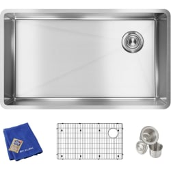 31 Inch Single Bowl Undermount Kitchen Sink Kit - 31 Inch Single Bowl Undermount Kitchen Sink Kit view