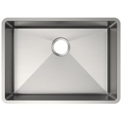 18 Gauge Stainless Steel Single Bowl Undermount Kitchen Sink  - Elkay Crosstown 18 Gauge Stainless Steel 25-1/2" Single Bowl Undermount Sink with 3 1/2 Inch Drain Opening view