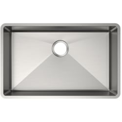 18 Gauge Stainless Steel Single Bowl Undermount Kitchen Sink  - Elkay Crosstown 18 Gauge Stainless Steel 29-1/2" Single Bowl Undermount Sink with 3 1/2 Inch Drain Opening view