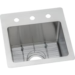 15 Inch Single Bowl Dual Mount Bar Sink Kit - Main View view