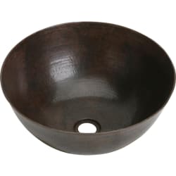 16 Inch Single Bowl Copper Vessel Bathroom Sink  - Main View view