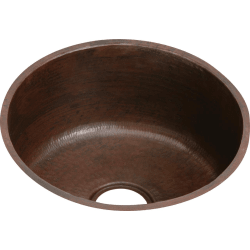 18 Inch Single Bowl Undermount Copper Bar Sink - Main View view