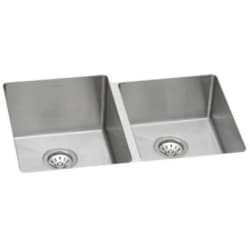 31 1/4 Inch Undermount Double Bowl Stainless Steel Kitchen Sink - Featured View view